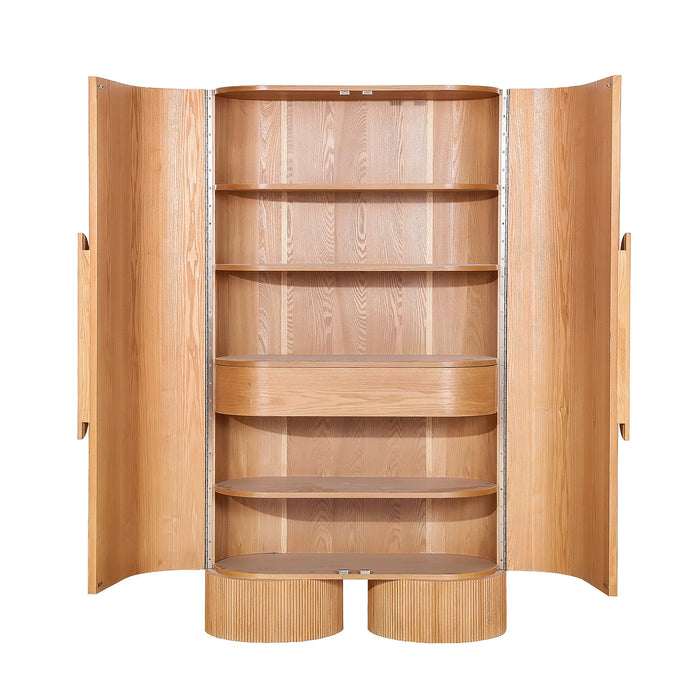 Orvino 1.82m (H) Tall Cabinet Unit - Light Natural