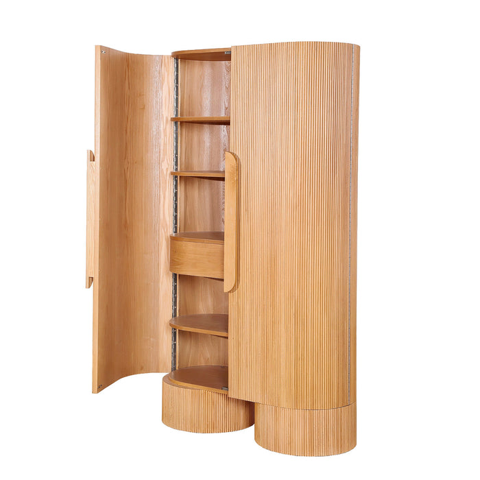 Orvino 1.82m (H) Tall Cabinet Unit - Light Natural