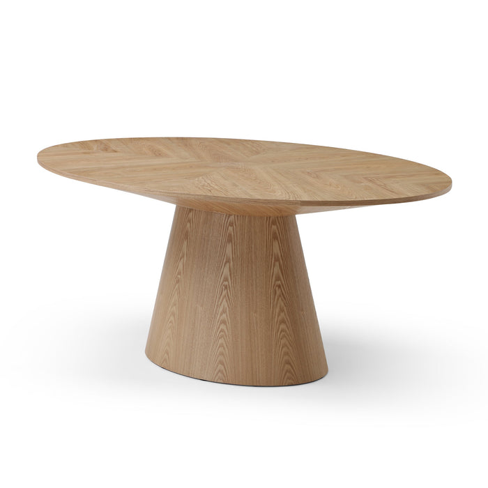 Vallombre 1.83m Oval Dining Table - Ash Natural