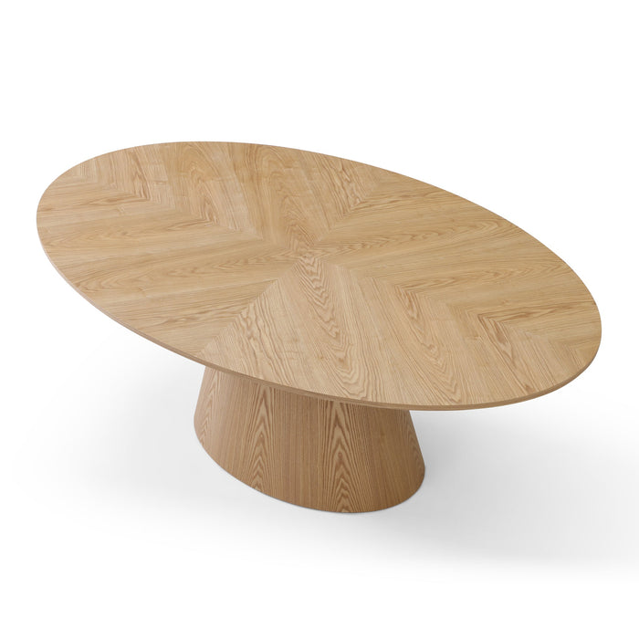 Vallombre 1.83m Oval Dining Table - Ash Natural