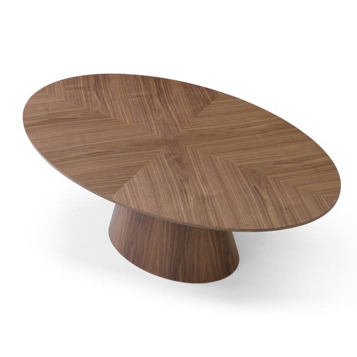 Vallombre 1.83m Oval Dining Table - Walnut
