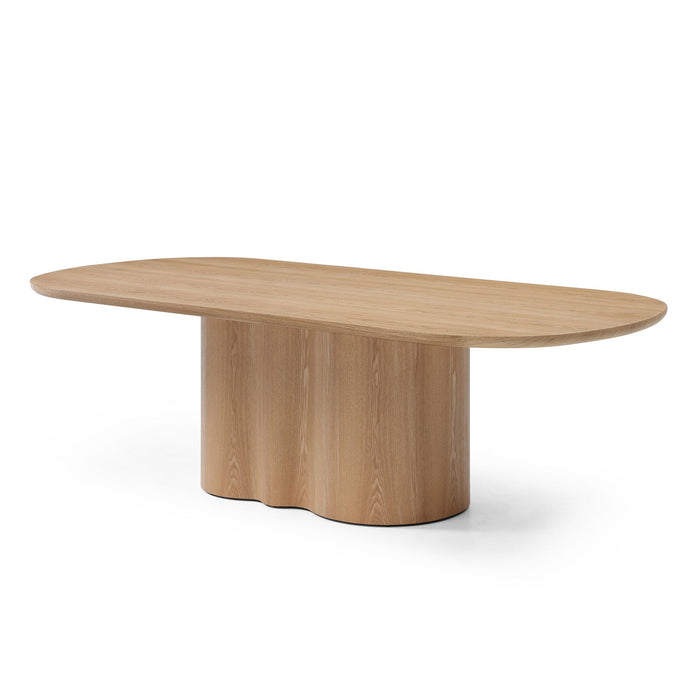 Valcen 2.39m Oval Dining Table - Ash Natural