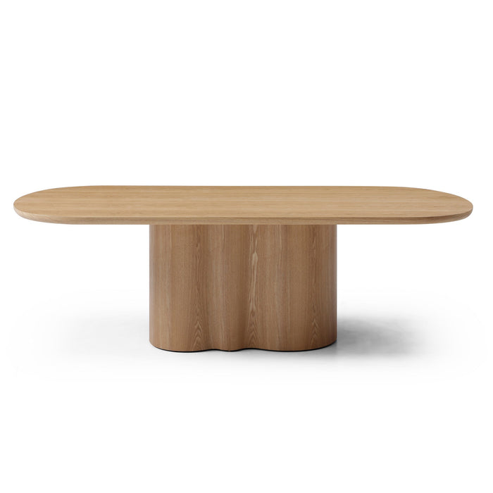 Valcen 2.39m Oval Dining Table - Ash Natural