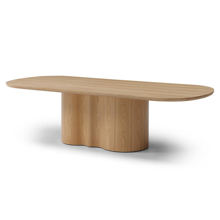 Valcen 2.69m Oval Dining Table - Ash Natural