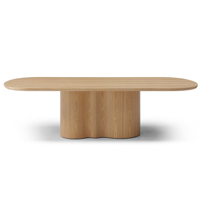 Valcen 2.69m Oval Dining Table - Ash Natural