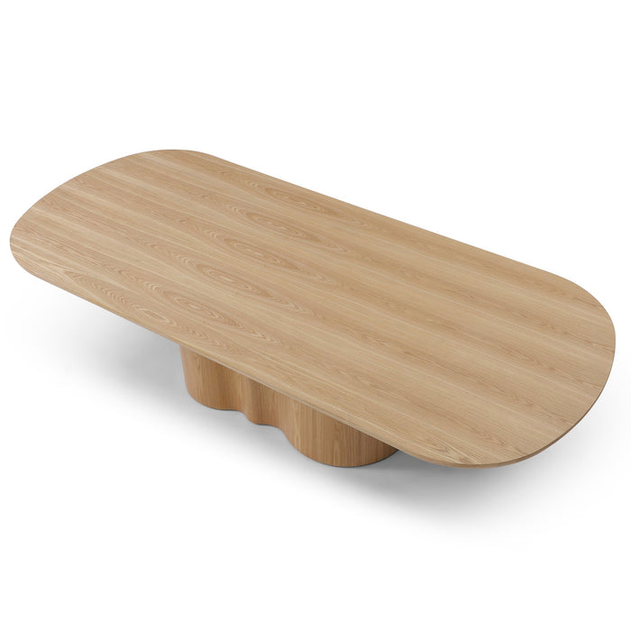 Valcen 2.69m Oval Dining Table - Ash Natural