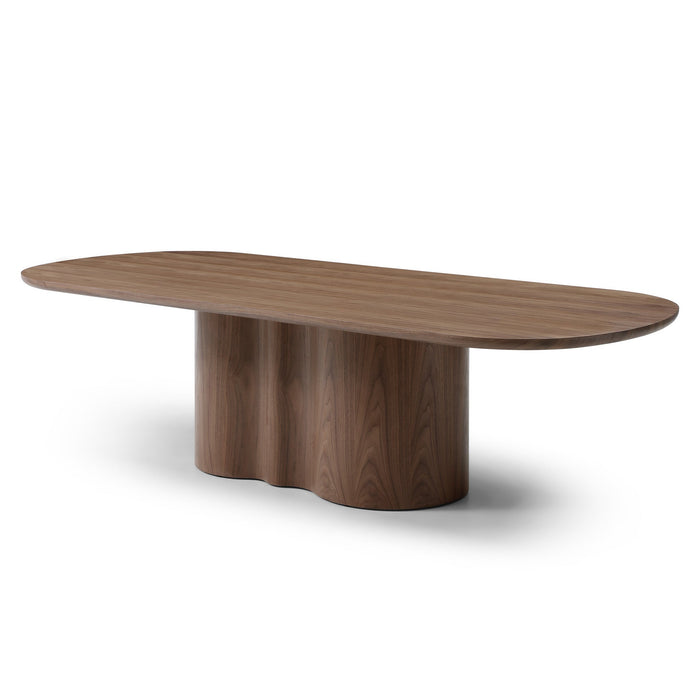 Valcen 2.69m Oval Dining Table - Walnut