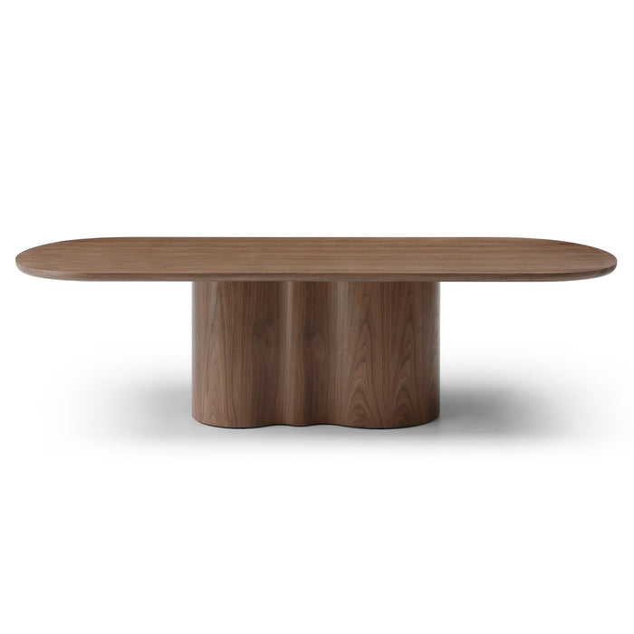 Valcen 2.69m Oval Dining Table - Walnut