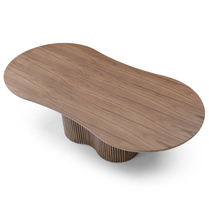 Orsino 2.39m Freeform Dining Table - Walnut
