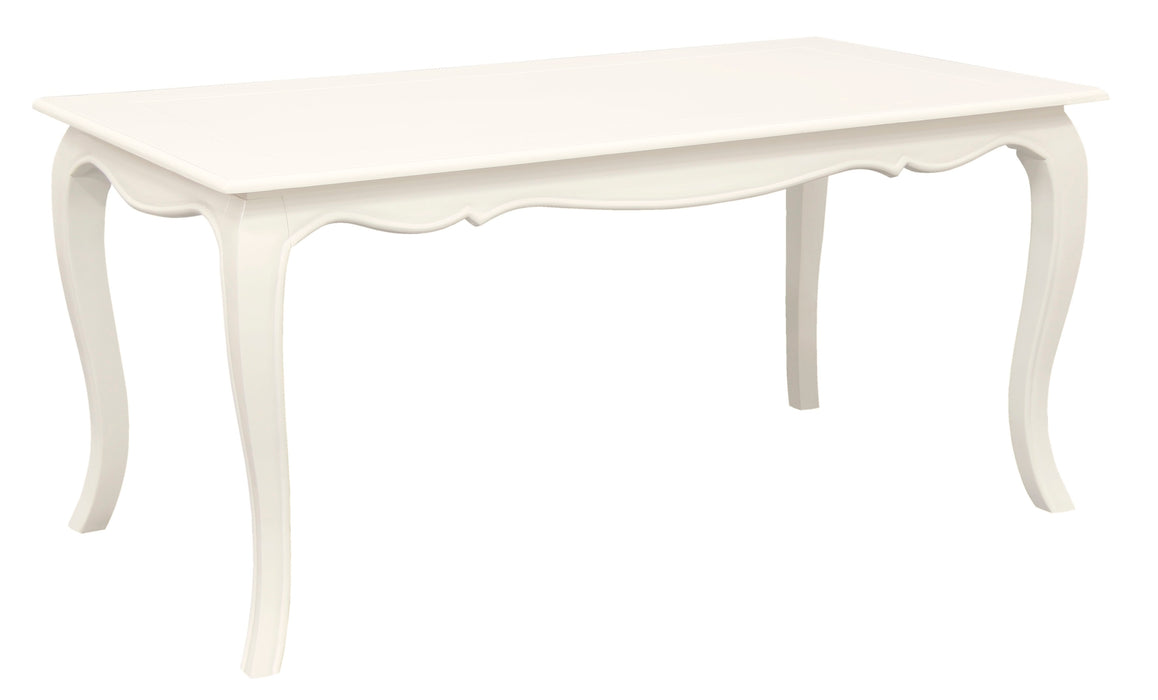French Provincial Dining Table 160 x 85 cm (White)