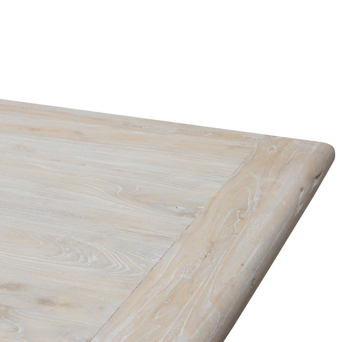 CDT2482 Dining Table 2.4m - Rustic White Washed