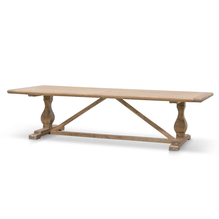 CDT514 Dining Table 3m - Rustic Natural - 120cm (W)