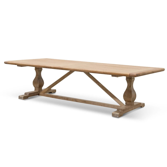 CDT514 Dining Table 3m - Rustic Natural - 120cm (W)