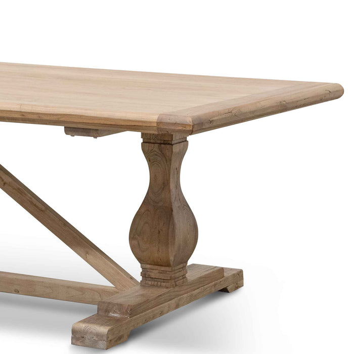 CDT514 Dining Table 3m - Rustic Natural - 120cm (W)