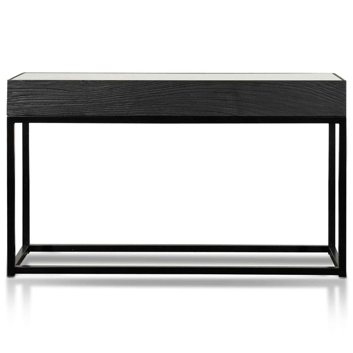Ted 1.39m Reclaimed Console Table - Full Black