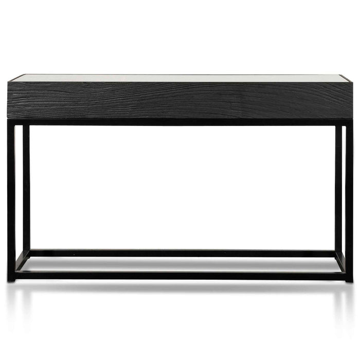 Calibre Furniture Ted 1.39m Reclaimed Console Table - Black