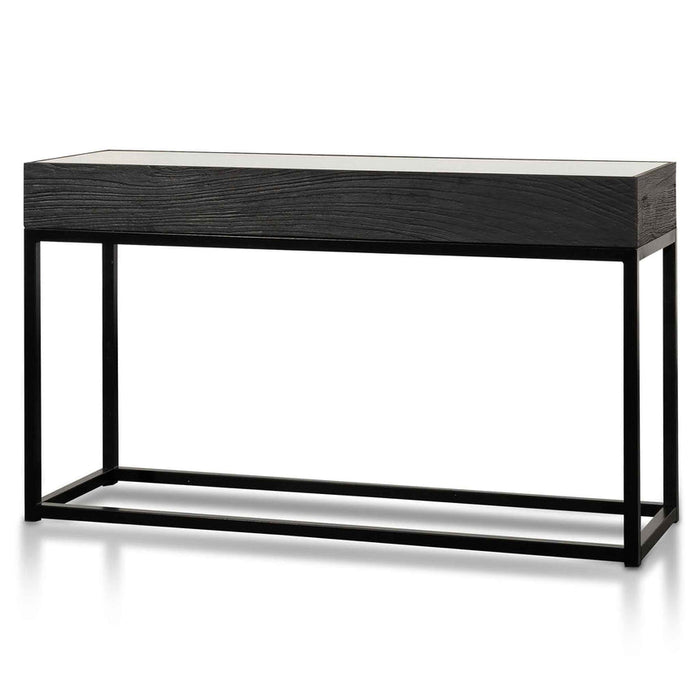 Calibre Furniture Ted 1.39m Reclaimed Console Table - Black