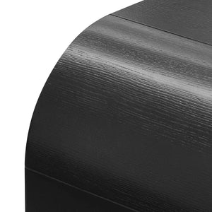 Calibre Furniture Harley 1.4m Console Table - Textured Espresso Black