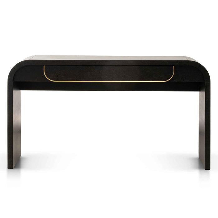 Calibre Furniture Harley 1.4m Console Table - Textured Espresso Black