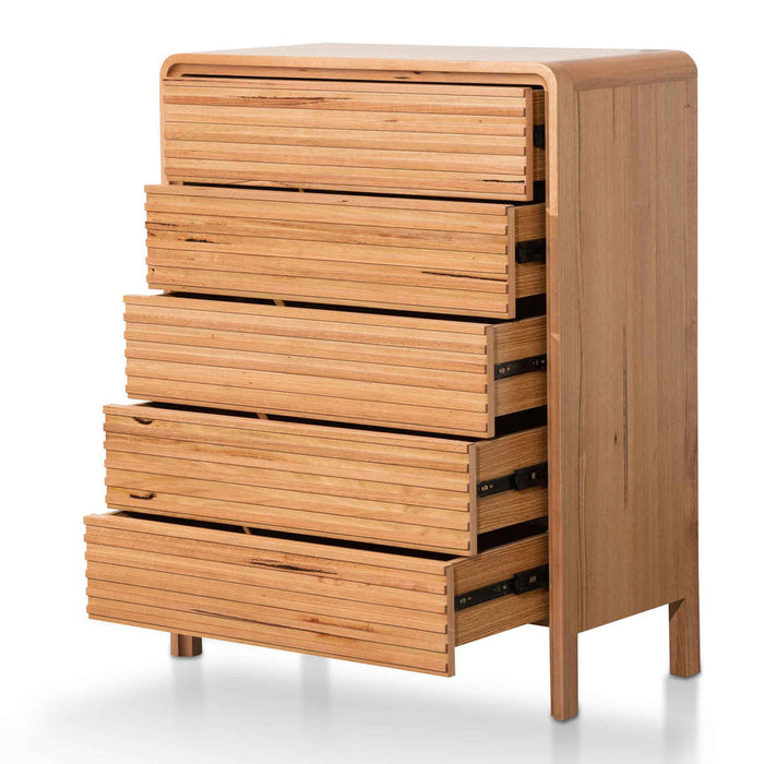 Calibre Furniture Amparo Tallboy Drawer Chest - Messmate