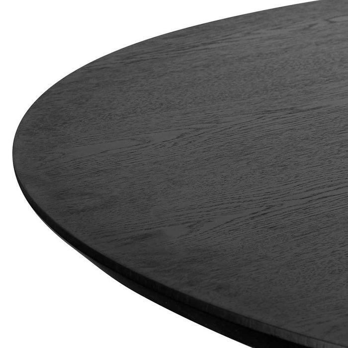 CDT6420-CN 1.5m Wooden Round Dining Table - Black