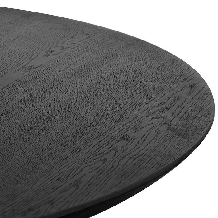 CDT6420-CN 1.5m Wooden Round Dining Table - Black