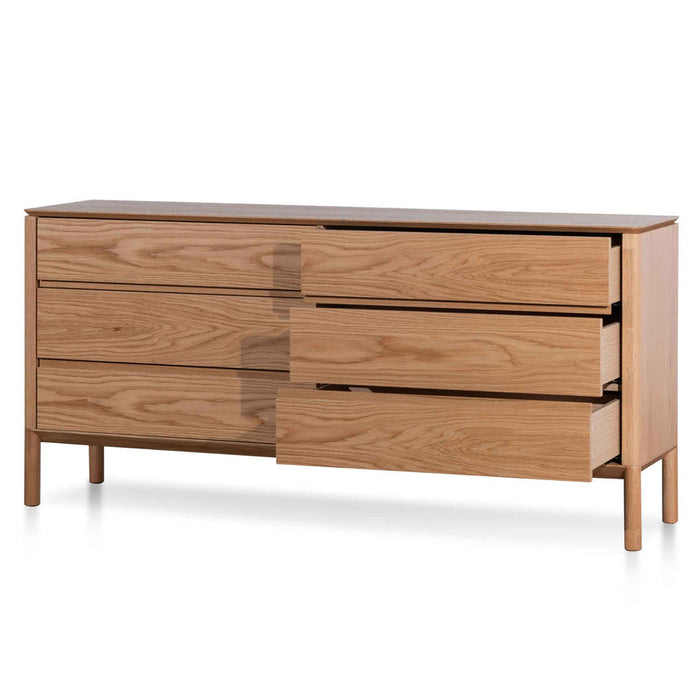 Calibre Furniture Norris 6 Drawers Wooden Chest