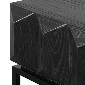 Modern Concepts Nadine 140cm Wooden Console Table - Full Black