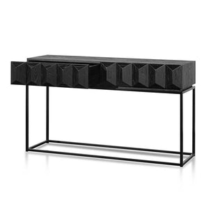 Modern Concepts Nadine 140cm Wooden Console Table - Full Black
