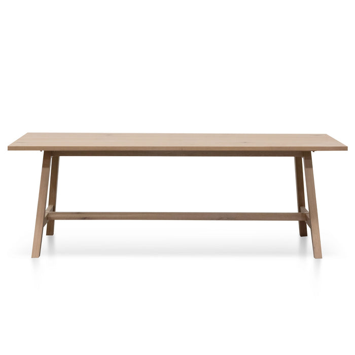 CDT6552-SI 2.2m Wooden Dining Table - Washed Natural