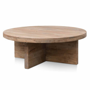 Modern Concepts Ramona 100cm Round Coffee Table - Natural - Thick Base