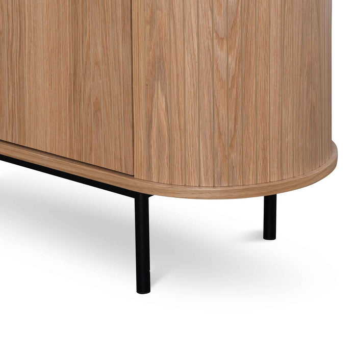 CDT6694-CN 1.7m Oak Sideboard - Natural with Black Metal Legs