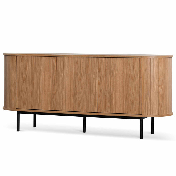 CDT6694-CN 1.7m Oak Sideboard - Natural with Black Metal Legs