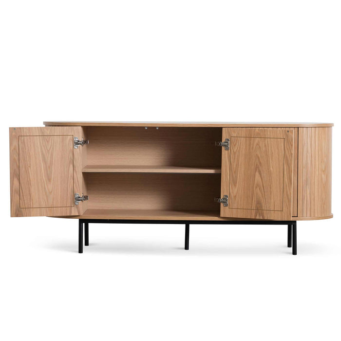 CDT6694-CN 1.7m Oak Sideboard - Natural with Black Metal Legs