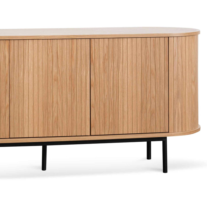 CDT6694-CN 1.7m Oak Sideboard - Natural with Black Metal Legs