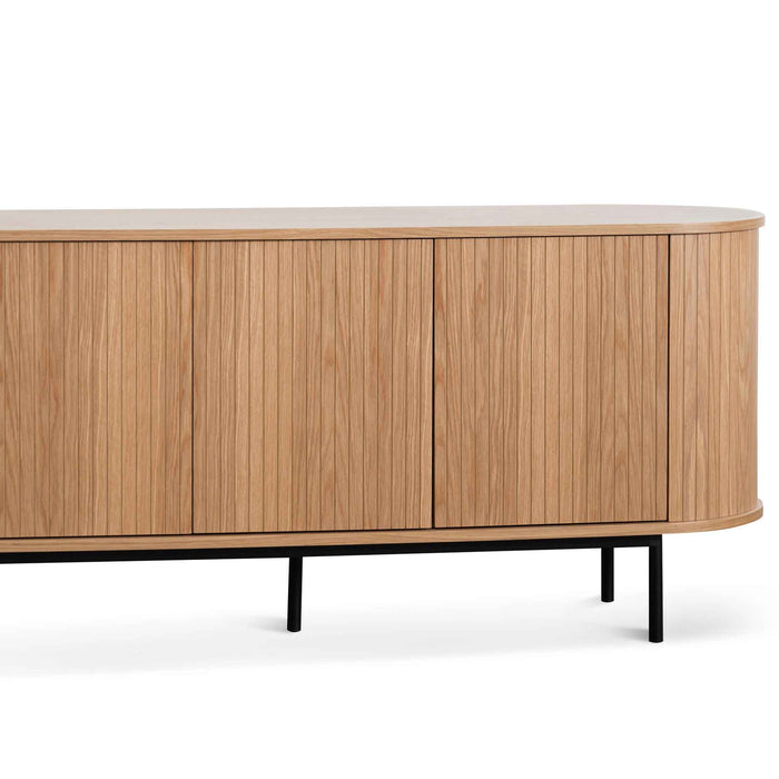 CDT6694-CN 1.7m Oak Sideboard - Natural with Black Metal Legs