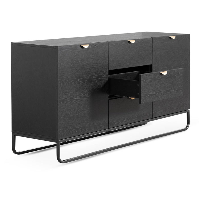 CDT6711-CN 1.75m Wooden Sideboard - Black