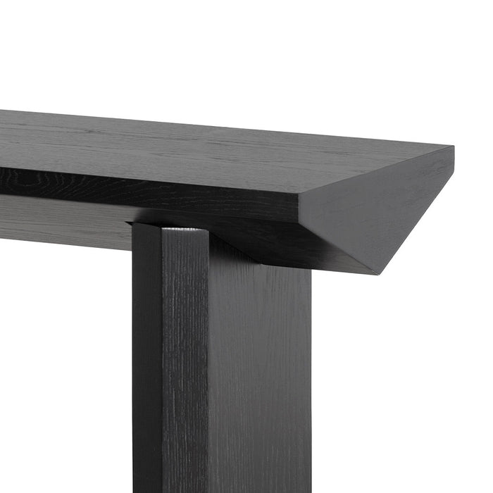 CDT6718-CN 1.4m Oak Console Table - Black