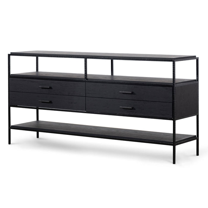 CDT6764-NI 1.6m Sideboard Unit - Full Black