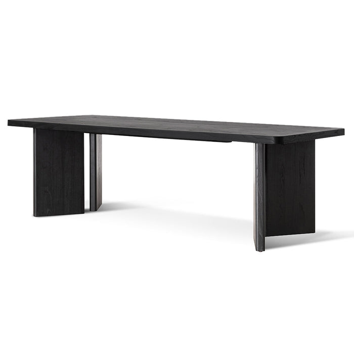 CDT6780-NI 2.4m Elm Dining Table - Full Black