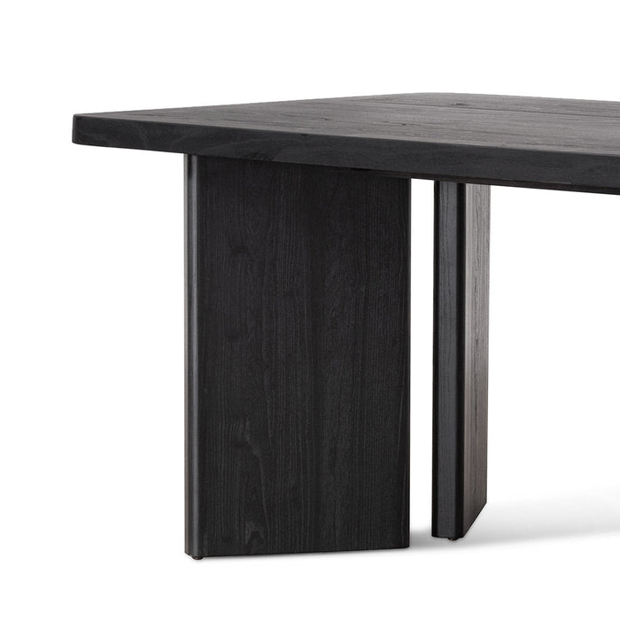 CDT6780-NI 2.4m Elm Dining Table - Full Black