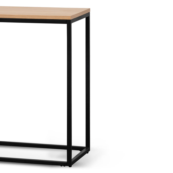 CDT6907-KD 1.6m Console Table - Natural Top and Black Frame