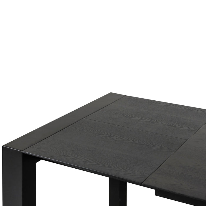 CDT8267-DW Extendable Wooden Dining Table - Black