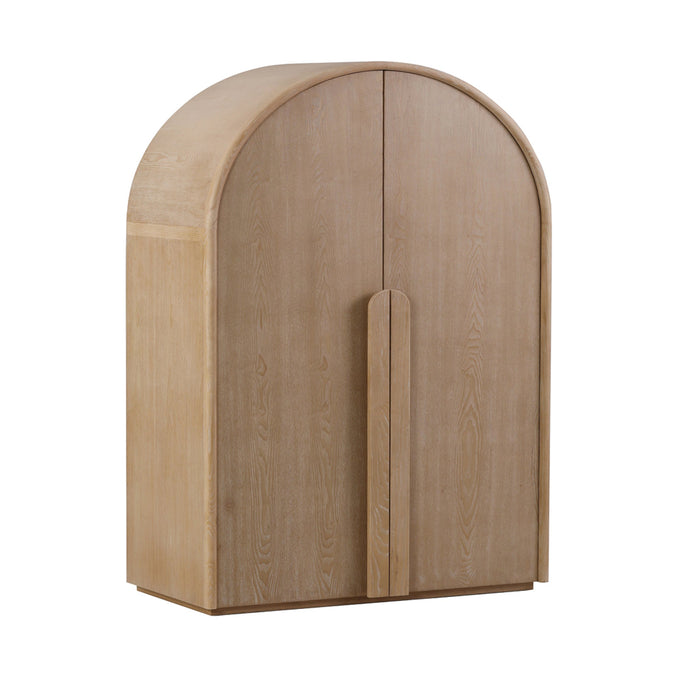 CDT8282-NI Ash Curve Cabinet - Natural