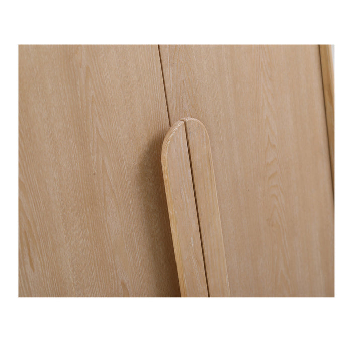 CDT8282-NI Ash Curve Cabinet - Natural