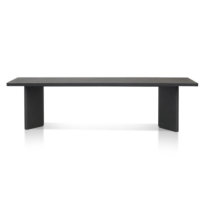 CDT8288-NI 3m Elm Dining Table - Full Black