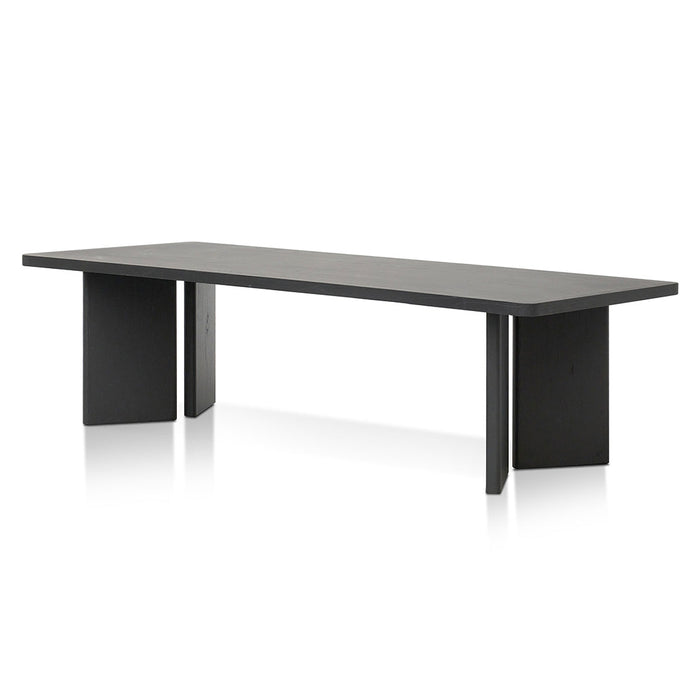 CDT8288-NI 3m Elm Dining Table - Full Black