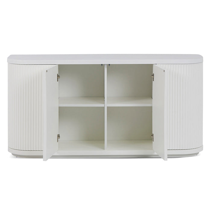 CDT8339-DW 1.6m Veneer Top Buffet Unit - Full White