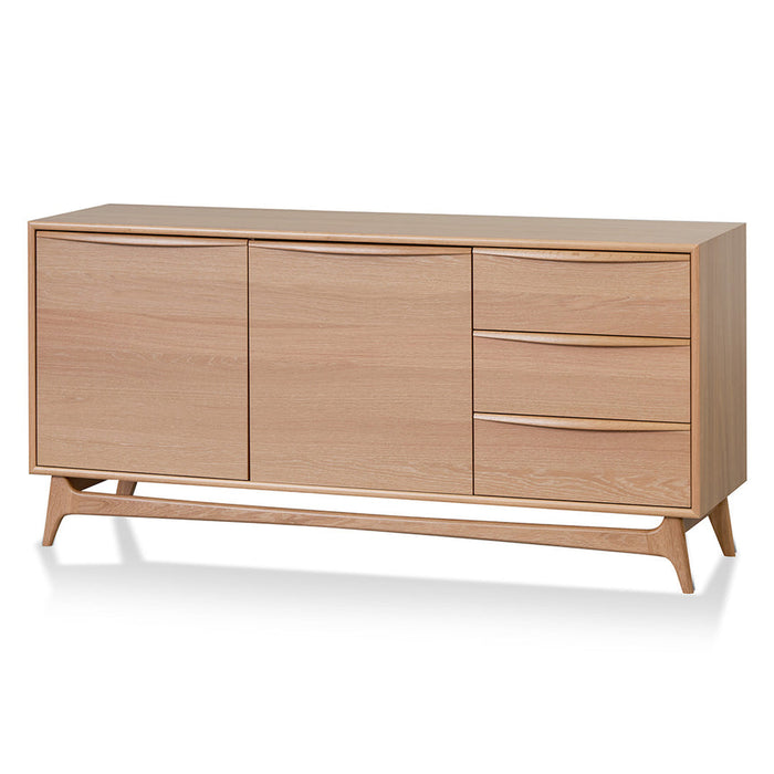 Calibre Furniture Brendon 1.6m Sideboard Unit with Drawers - Natural Oak