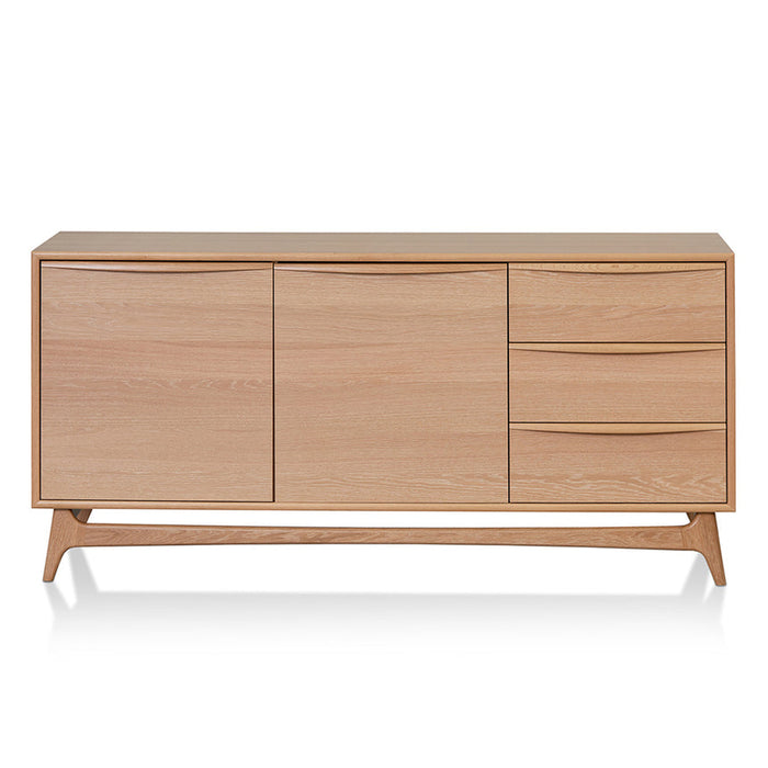 Calibre Furniture Brendon 1.6m Sideboard Unit with Drawers - Natural Oak